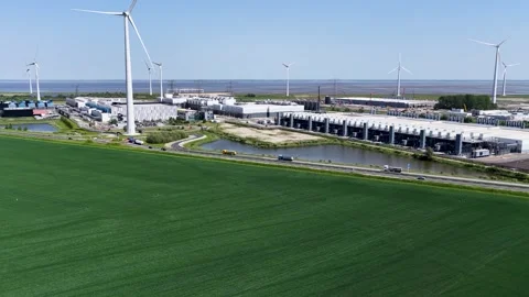 Google Data Center the Netherlands Stock Footage 337874422