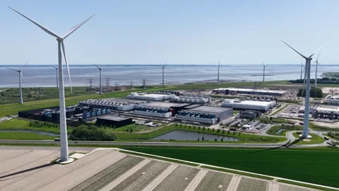 Google Data Center the Netherlands Stock Footage 337874473