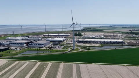Google Data Center the Netherlands Stock Footage 337874477
