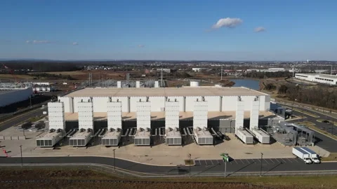 Google Data Centers Ashburn Digital Alley Virginia  Stock Footage 167526546