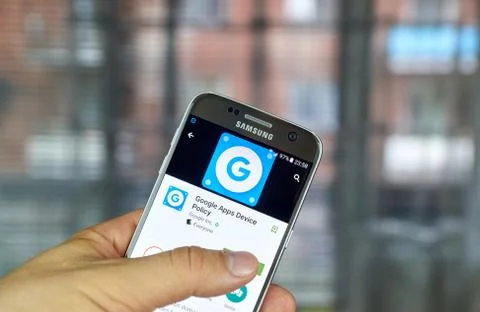 Google Device Policy App Stockfoto's