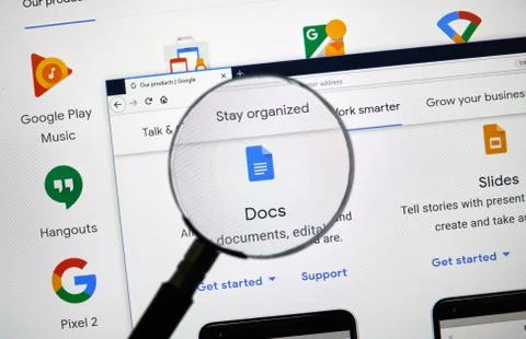 Google Docs logo Fotos de archivo
