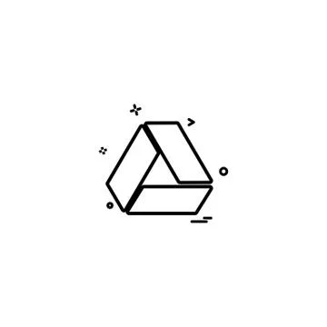 Google drive icon design vector Stock Illustration