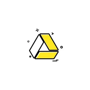 Google drive icon design vector Stock Illustration
