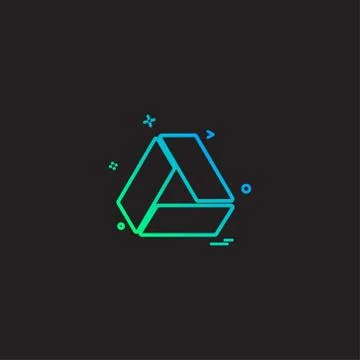 Google drive icon design vector Stock Illustration