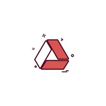 Google drive icon design vector Stock Illustration