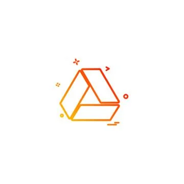 Google drive icon design vector Stock Illustration