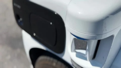 Google driverless vehicle front end Stock Footage 238849988