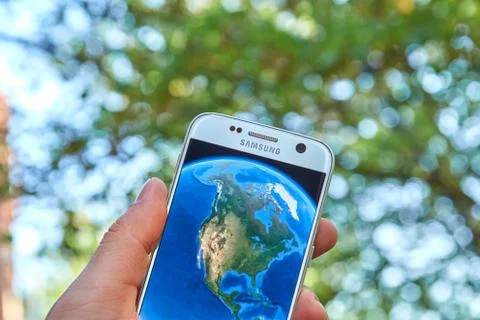 Google Earth app Foto stock