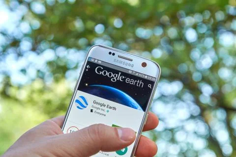 Google Earth app Stock Photos