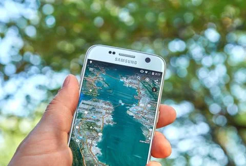 Google Earth app Stock Photos