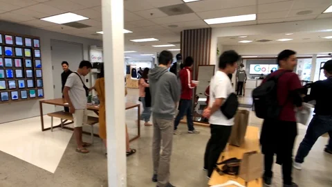 Google gift shop in Googleplex headquarters main office Stock Footage 100633900