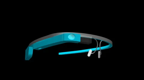 GOOGLE GLASS MOTION - Blue Stock Footage 39441688