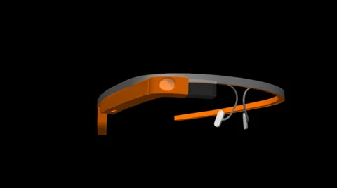 GOOGLE GLASS MOTION - Orange Stock Footage 39441691