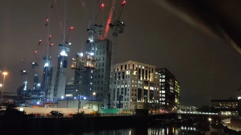 Google headquarters under construction Kings Cross London, 4K Stock Footage 123442003
