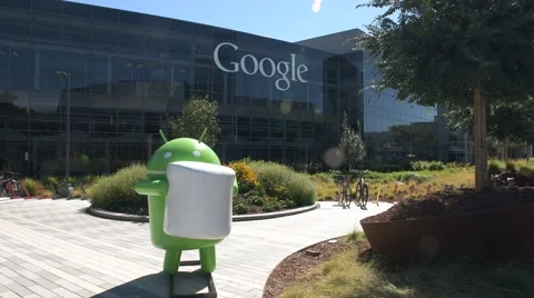 Google headquaters android Stock Footage 56225901