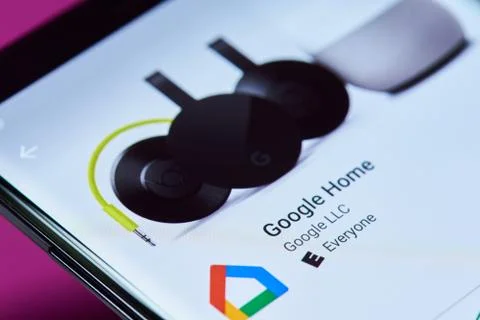 Google home application Stock Photos