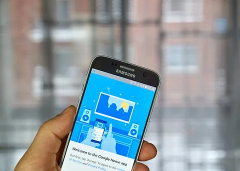 Google Home application Stockfoto's