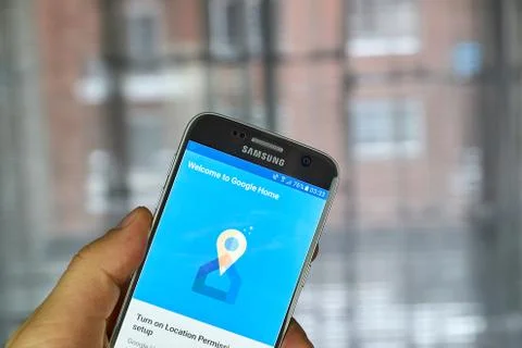 Google Home application Stock Photos