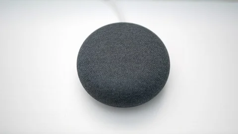 Google Home Mini Smart Speaker Video stock 104115850