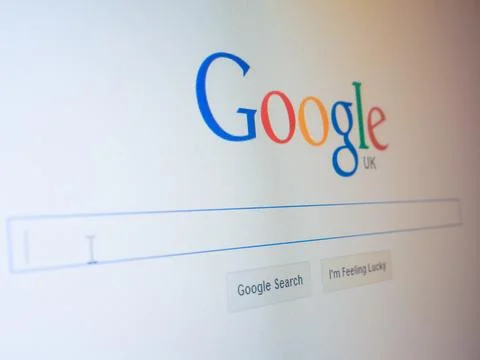 Google home page Stock Photos