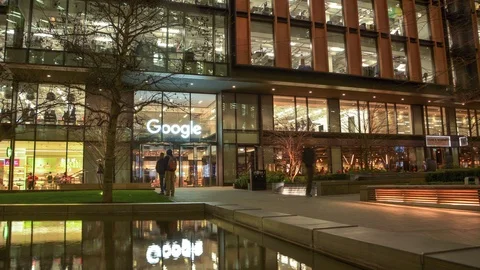 Google hq building, London UK Vídeos de archivo 101159727