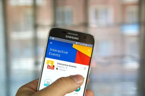 Google Interactive Events App Stock Photos