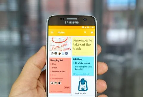 Google Keep app Stock Photos