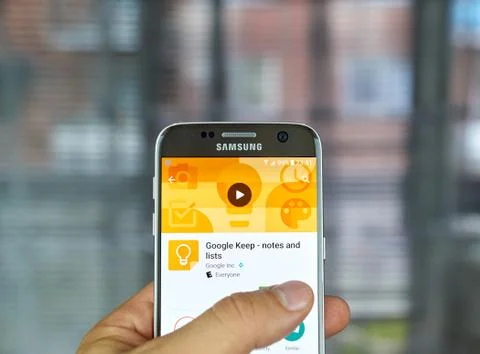 Google Keep app Stock Photos