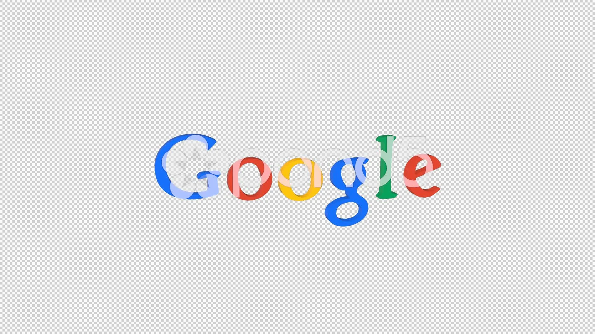 Google Logo 3D Animation with Alpha | Stock Video | Pond5