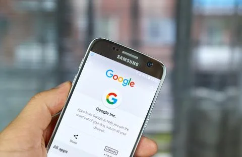 Google Logo and applications Stockfoto's