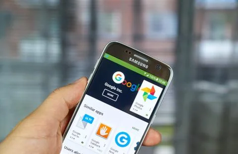Google Logo and applications Stock Photos