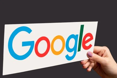 Google logo software application hand browser icon Stock Photos