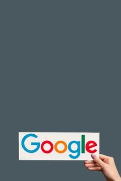Google logo software application hand browser icon Stock Photos