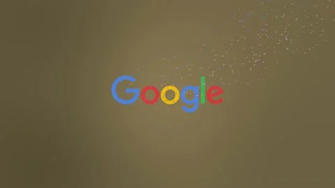 Google Logo Wind Dissolve. Golden Stock Footage 157698634