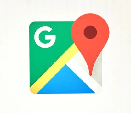 Google Maps logo Fotos de archivo