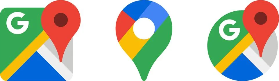 Google Maps popular icon map app. Vector. Illustration