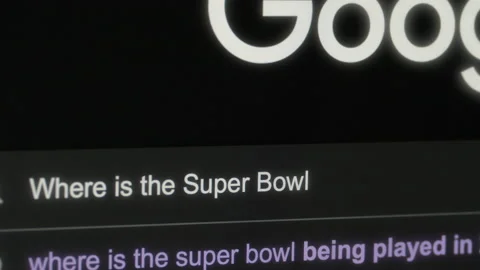 Google Maps Search For The Super Bowl 57 Location , State Farm Stadium 스톡 동영상 221434049
