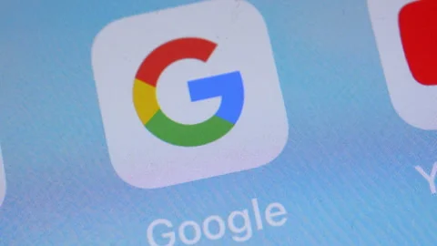 Google mobile phone app. Video stock 141597399