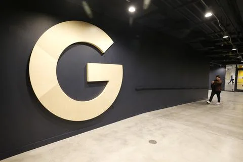 Google opens their first campus developed by Google, Mountain View, USA - 16 May 스톡 사진