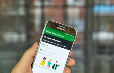 Google Opinion Rewards application 写真素材