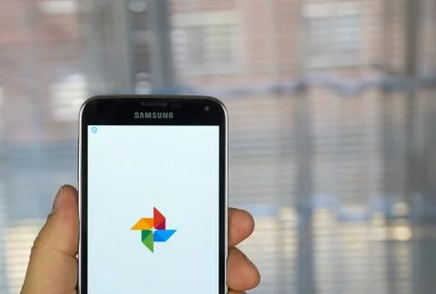 Google photos application Fotos Stock
