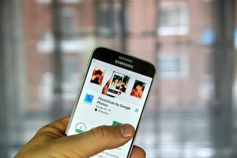 Google PhotoScan application Stock Photos