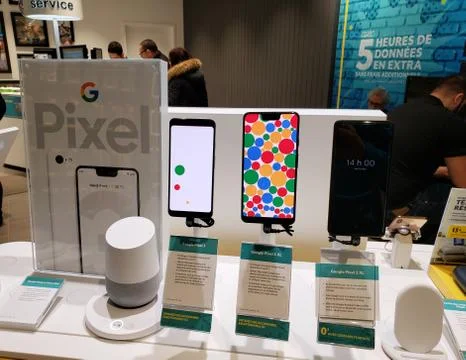Google Pixel phones Stock Photos