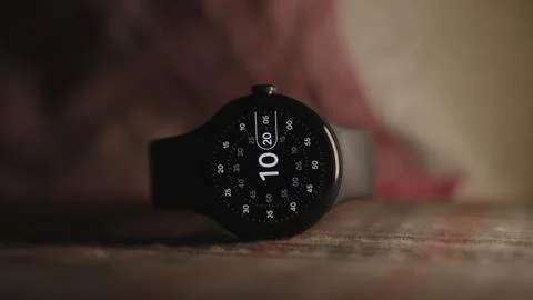 A Google Pixel Watch on top of the Flore Stock Photos