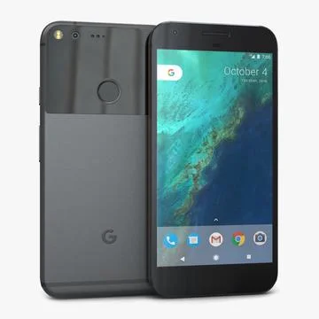 Google Pixel XL Quite Black 3D Model