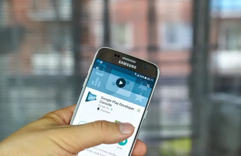 Google Play Developer Console Stock Photos