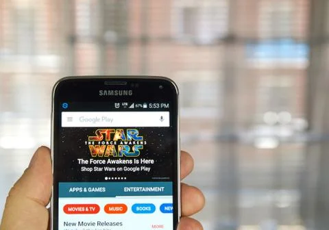 Google Play Entertainment Fotos Stock