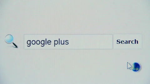 Google plus - browser search query, Internet web page Stock Footage 35330278