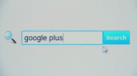 Google plus - browser search query, Internet web page Stock Footage 35336674